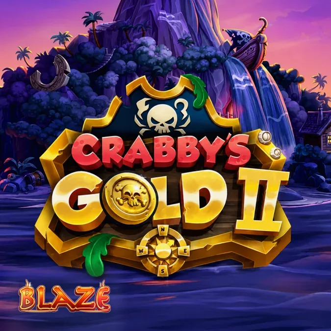 Interface do jogo Crabby’s Gold 2 com tema pirata e moedas de ouro